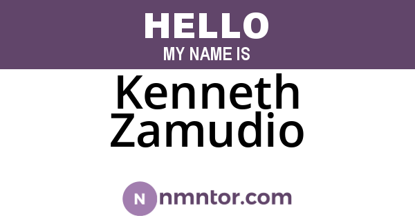 Kenneth Zamudio