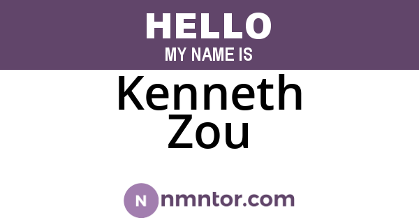 Kenneth Zou
