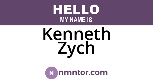 Kenneth Zych