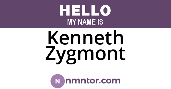 Kenneth Zygmont