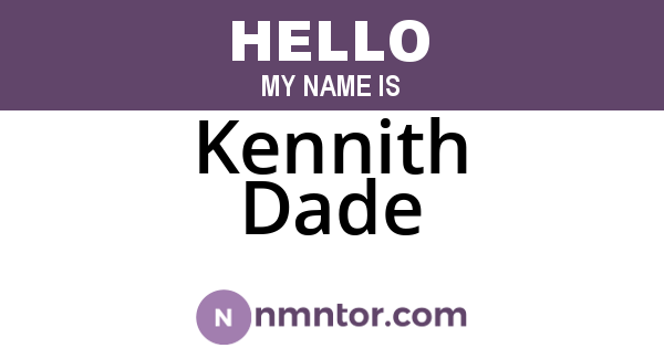 Kennith Dade