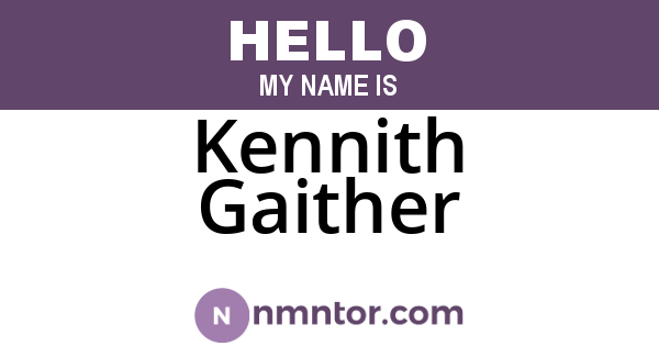 Kennith Gaither