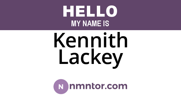 Kennith Lackey