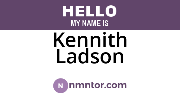 Kennith Ladson