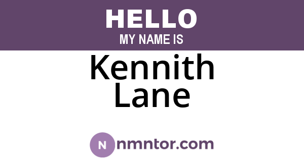 Kennith Lane