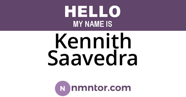 Kennith Saavedra