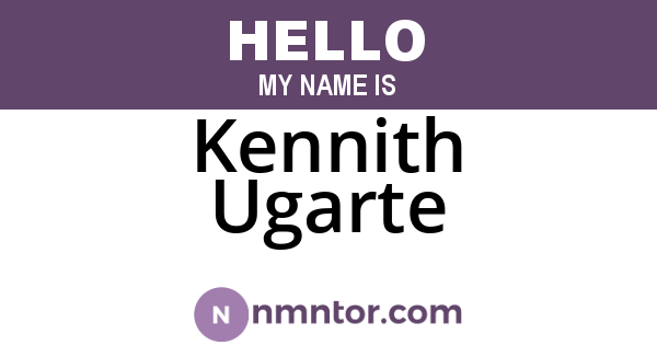 Kennith Ugarte