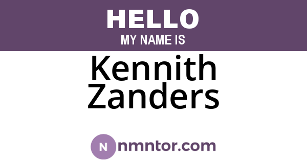 Kennith Zanders