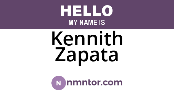 Kennith Zapata