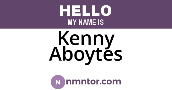 Kenny Aboytes