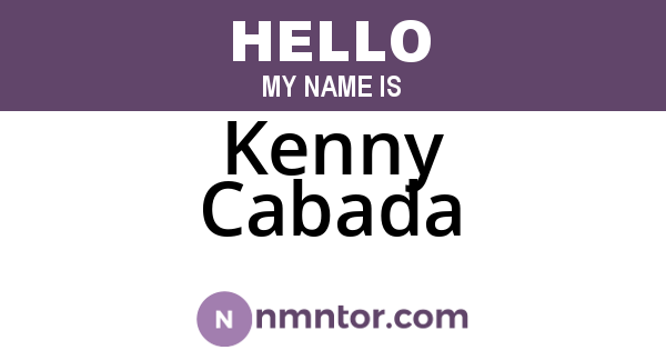 Kenny Cabada
