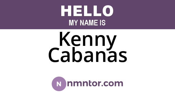 Kenny Cabanas