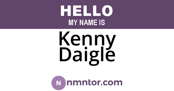 Kenny Daigle