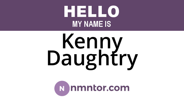 Kenny Daughtry