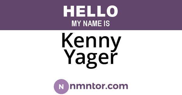 Kenny Yager