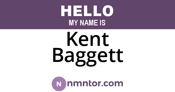 Kent Baggett