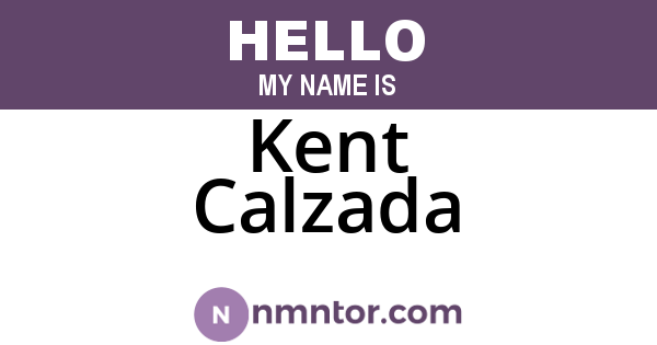 Kent Calzada