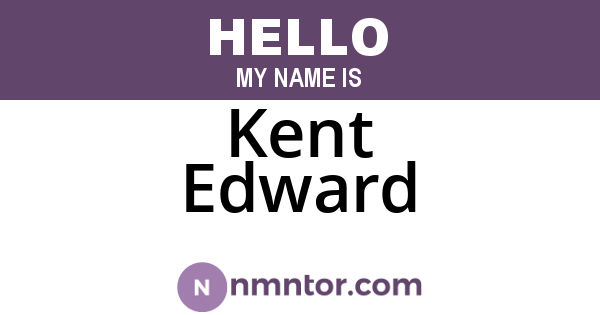 Kent Edward