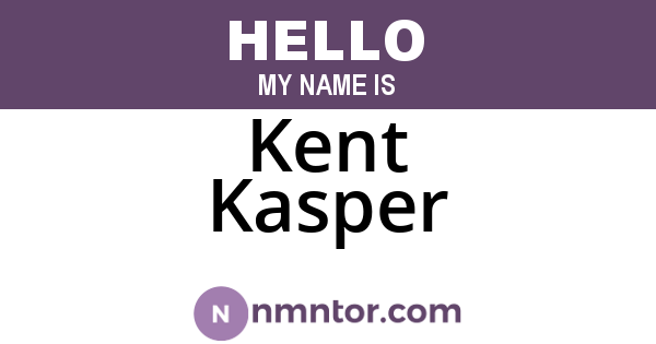Kent Kasper