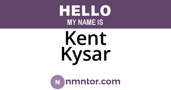Kent Kysar