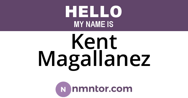 Kent Magallanez