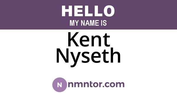 Kent Nyseth