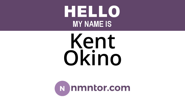 Kent Okino