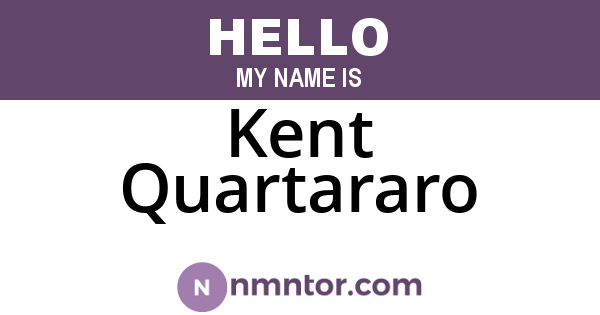 Kent Quartararo