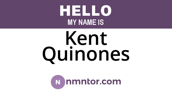 Kent Quinones