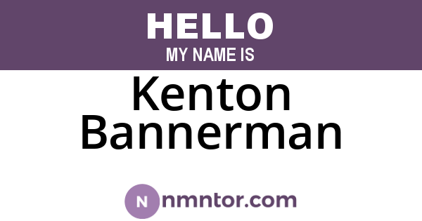 Kenton Bannerman