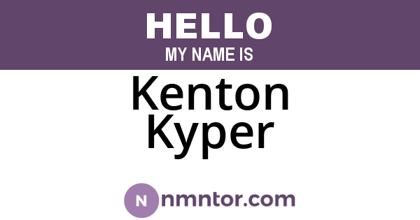 Kenton Kyper