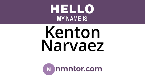 Kenton Narvaez