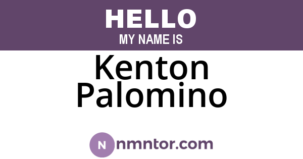 Kenton Palomino