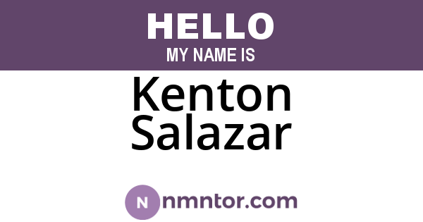 Kenton Salazar