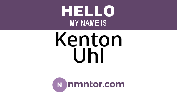 Kenton Uhl