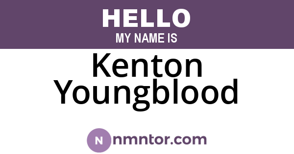 Kenton Youngblood