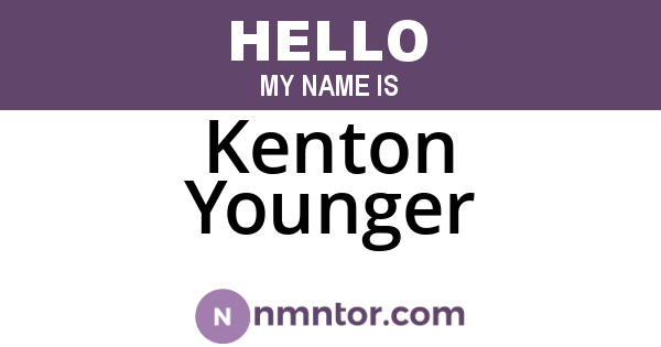 Kenton Younger