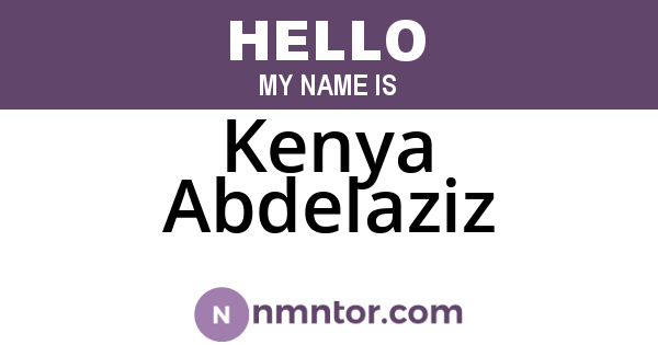 Kenya Abdelaziz
