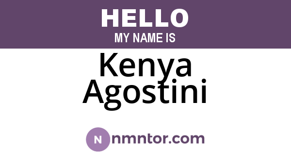 Kenya Agostini