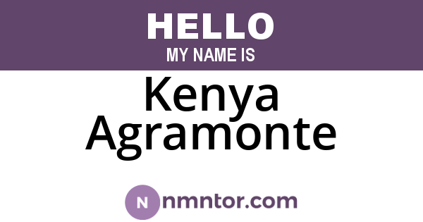 Kenya Agramonte