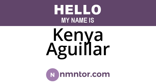 Kenya Aguillar