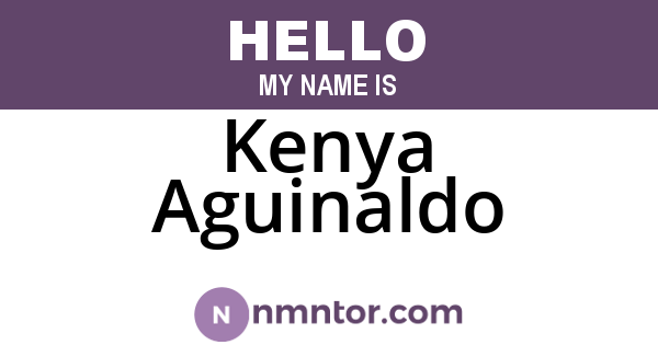Kenya Aguinaldo