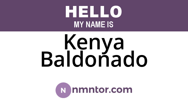 Kenya Baldonado