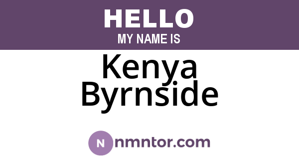 Kenya Byrnside