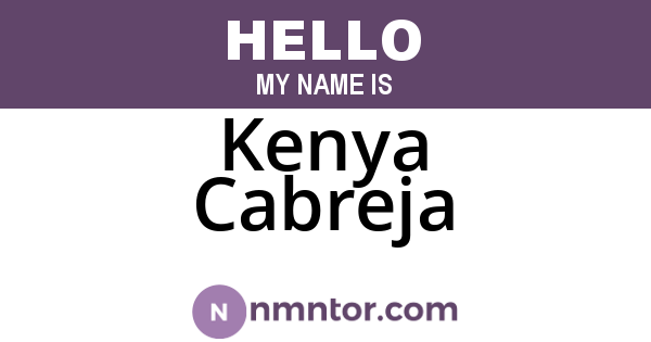 Kenya Cabreja