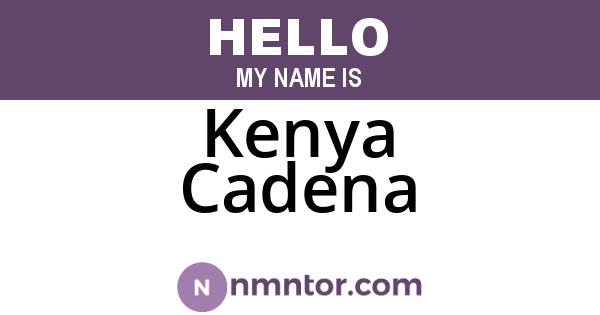 Kenya Cadena