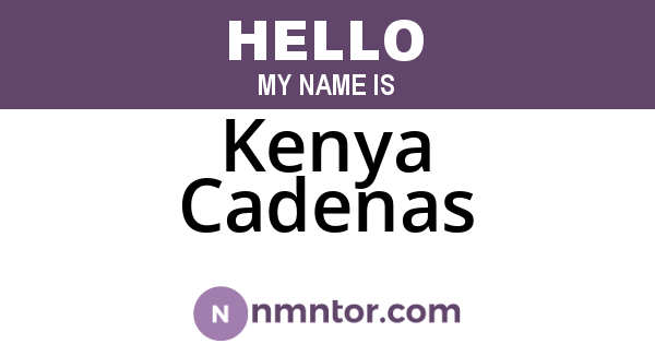 Kenya Cadenas