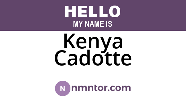 Kenya Cadotte