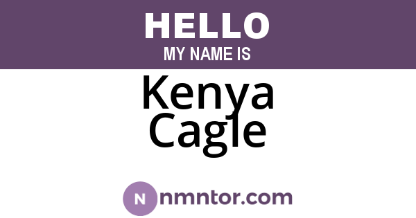 Kenya Cagle