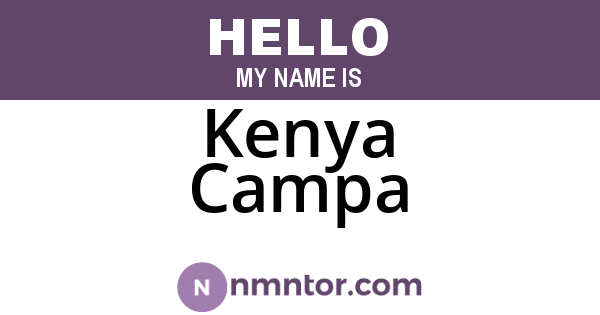 Kenya Campa